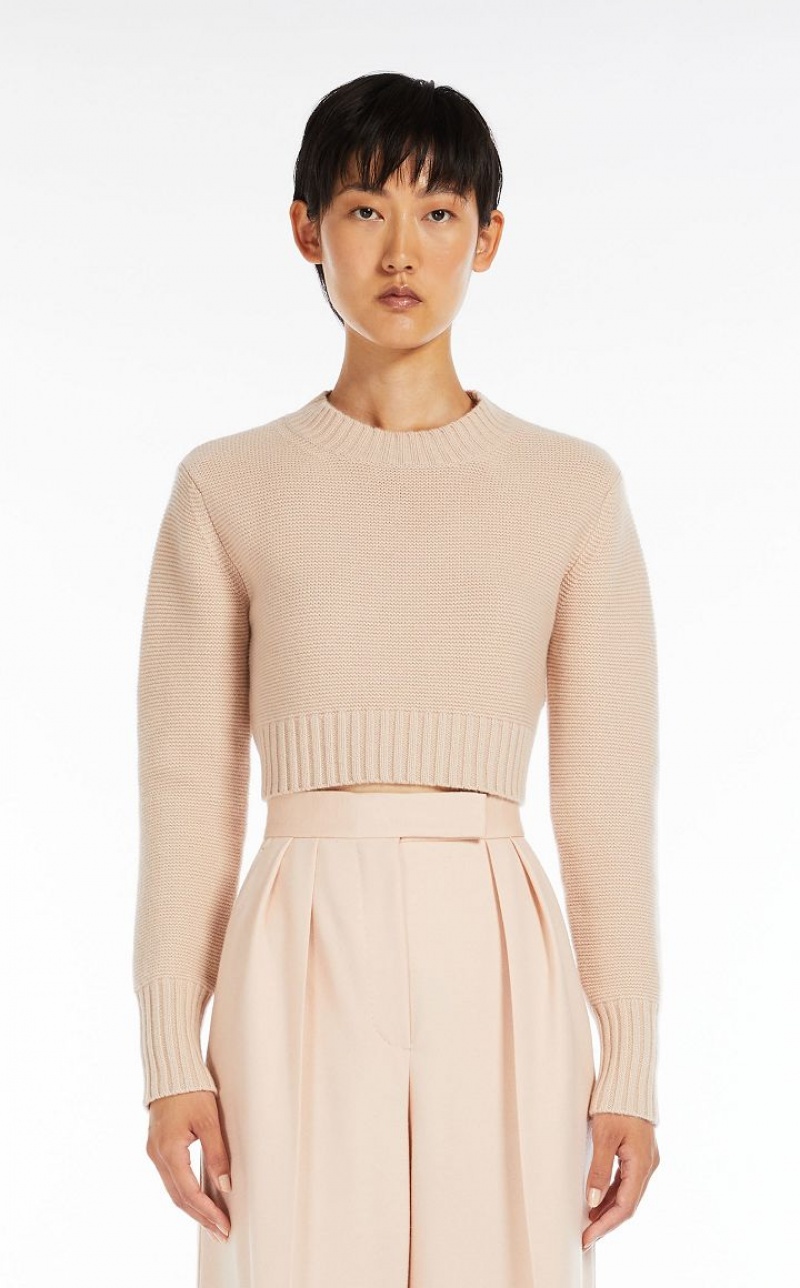 PINK MaxMara Cropped, Cashmere Knitwear | MMR593444