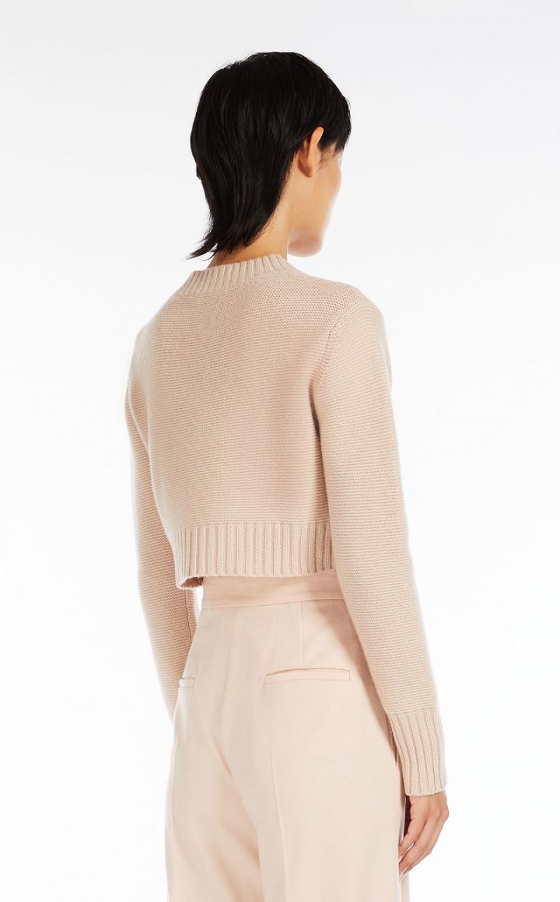 PINK MaxMara Cropped, Cashmere Knitwear | MMR593444