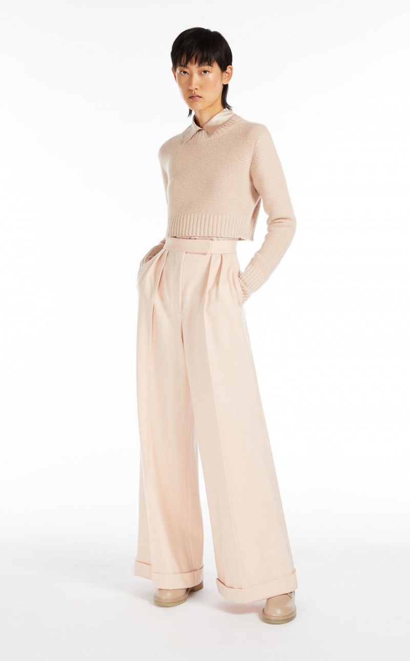 PINK MaxMara Cropped, Cashmere Knitwear | MMR593444