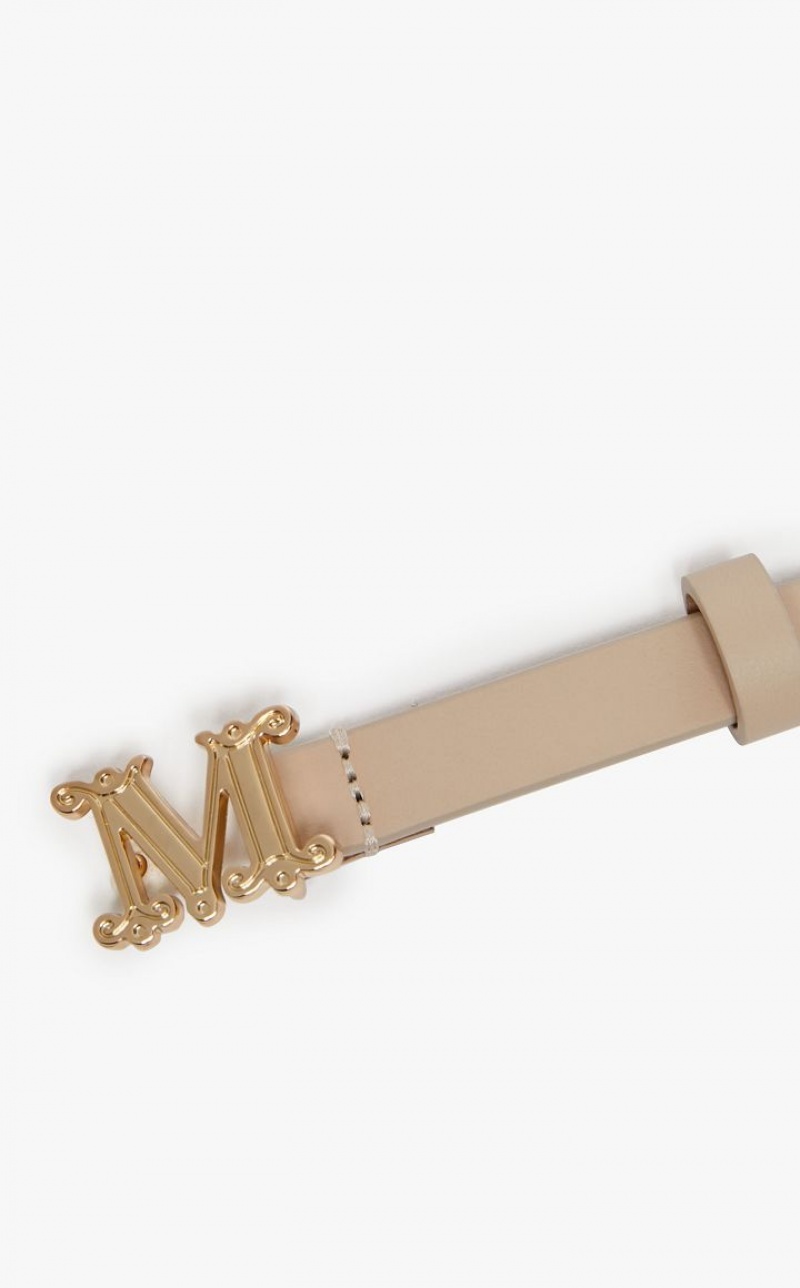 PINK MaxMara Leather Monogram Belts | MMR594254