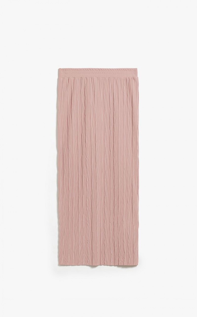 PINK MaxMara Pleated Jersey Pencil Skirts | MMR593691