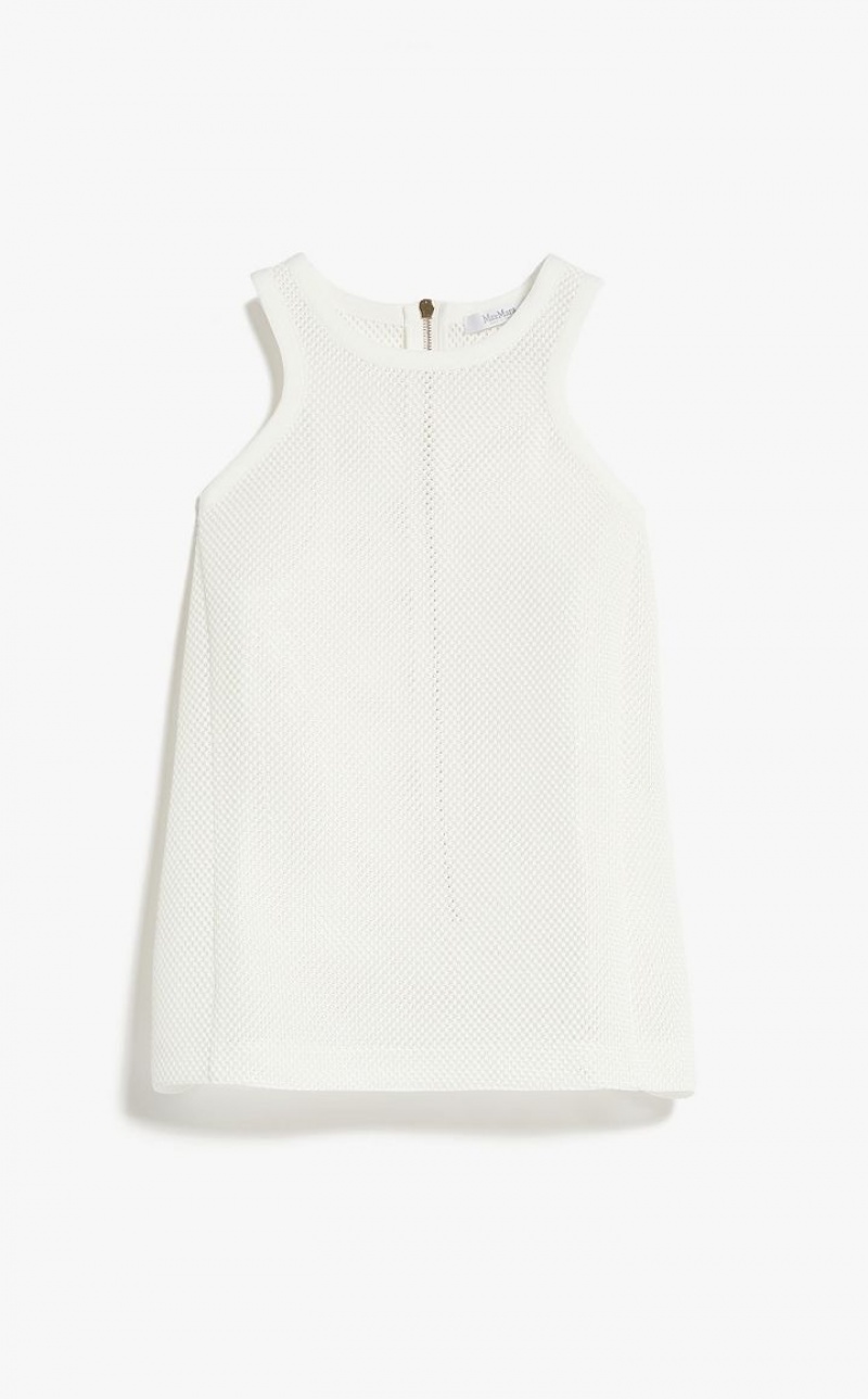 PLATINUM MaxMara Mesh-effect Technical Jersey Tops | MMR593634