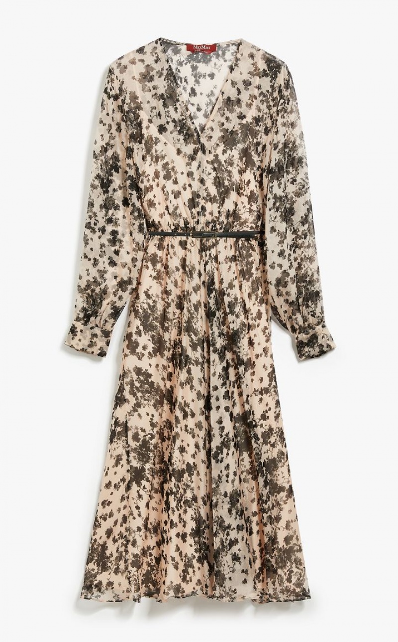 POWDER MaxMara Flowing, Printed Chiffon Dresses | MMR593328