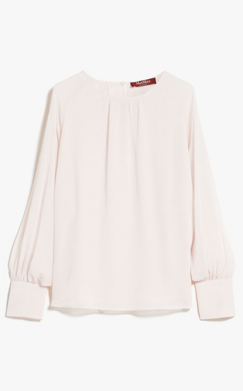 POWDER MaxMara Georgette With Wide Sleeves Blouses | MMR593599