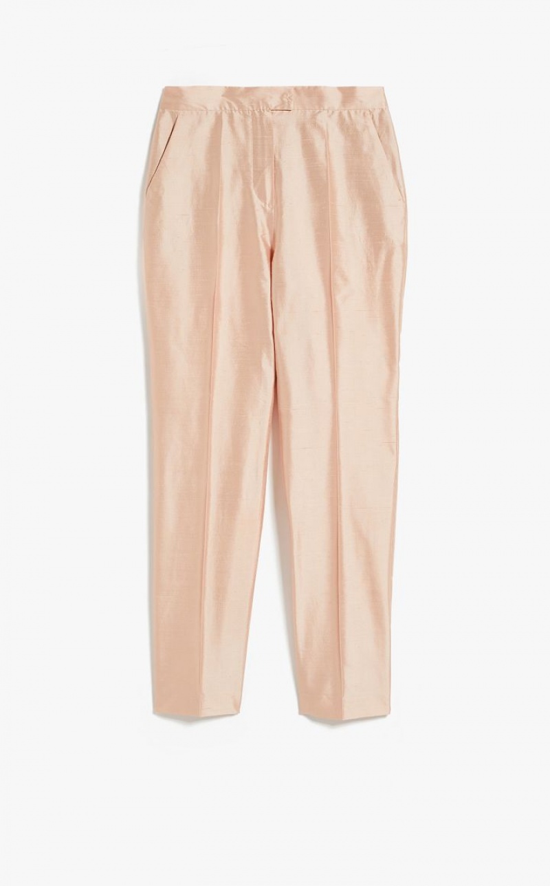 POWDER MaxMara Silk Shantung Trousers | MMR593823