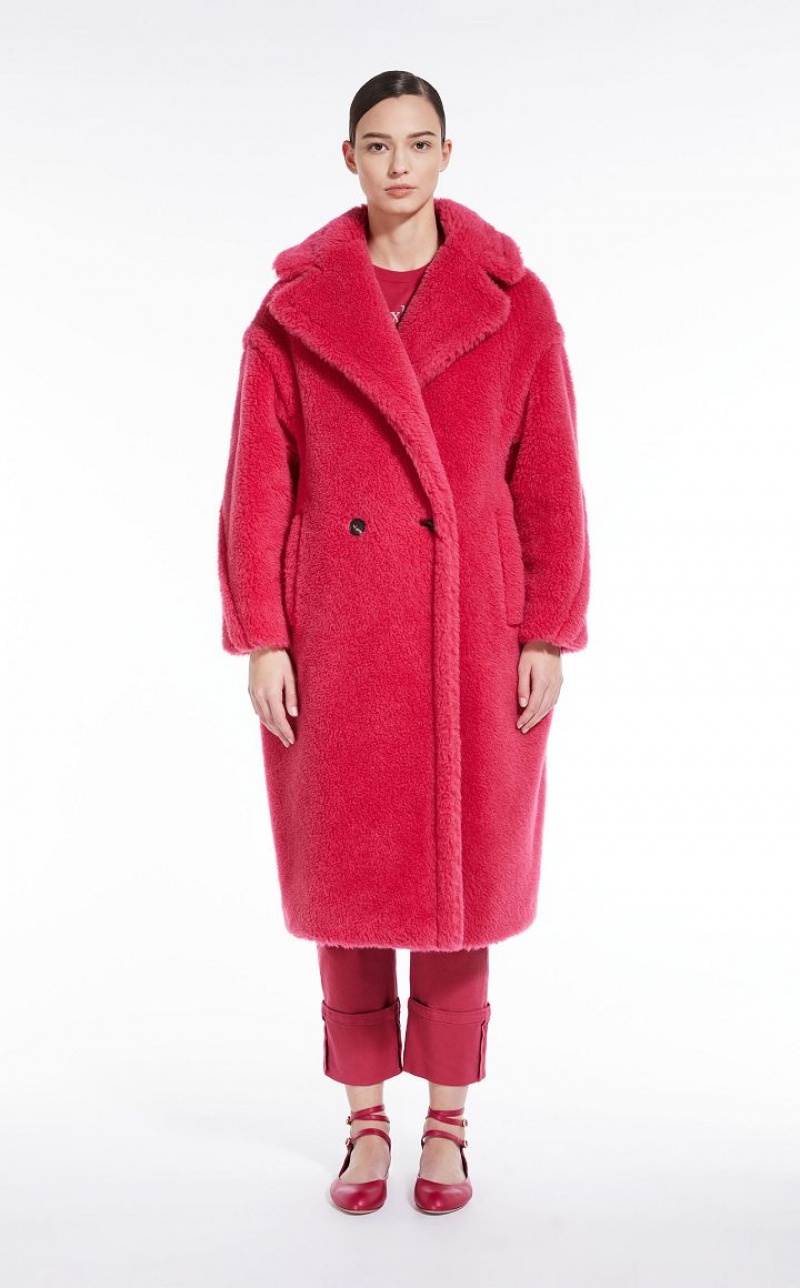 RASPBERRY MaxMara Teddy Bear Icon Coats | MMR593892