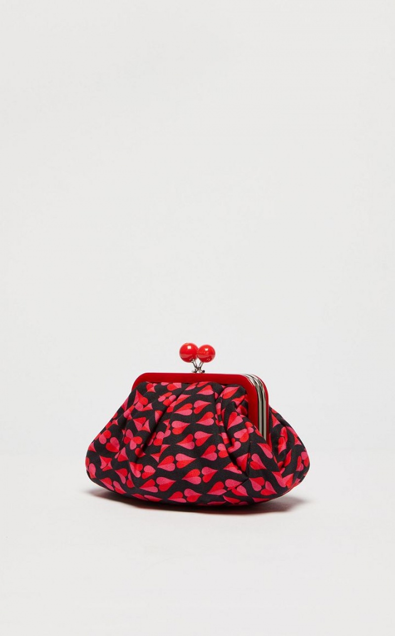 RED MaxMara Small Pasticcinoin Printed Canvas Weekend Bag | MMR594139