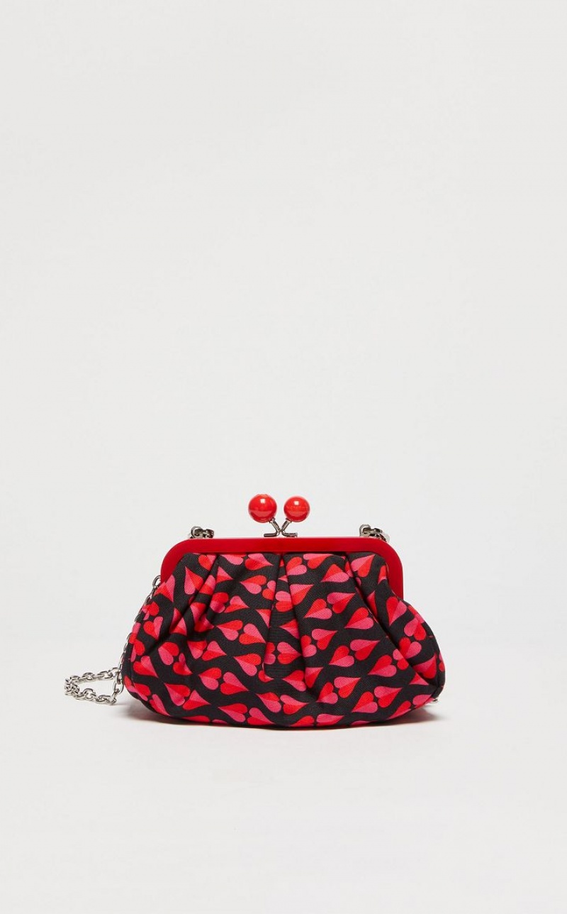 RED MaxMara Small Pasticcinoin Printed Canvas Weekend Bag | MMR594139