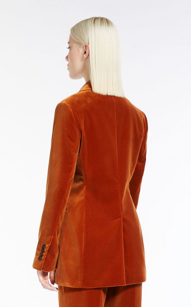 RUST MaxMara Cotton Velvet Suit | MMR593503