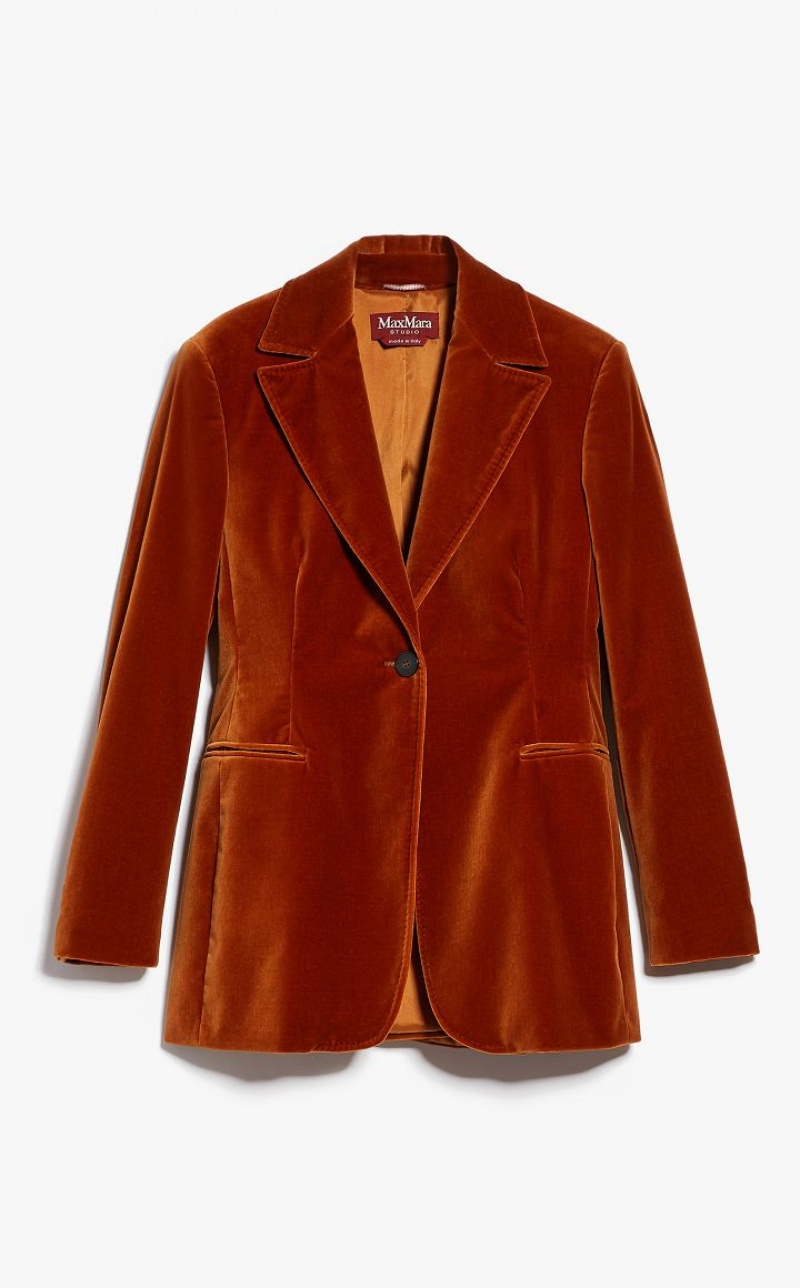 RUST MaxMara Cotton Velvet Suit | MMR593503