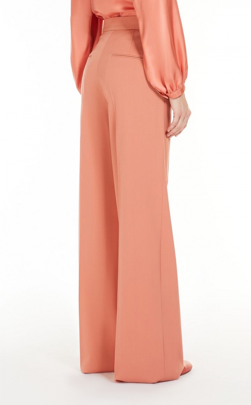 SALMON MaxMara High-waisted Wool Suit | MMR593505