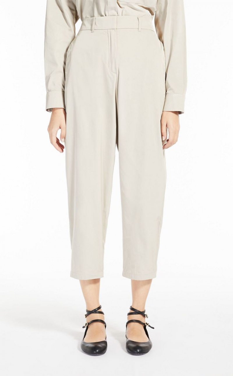 SAND MaxMara Carrot In Radzimir Trousers | MMR593744