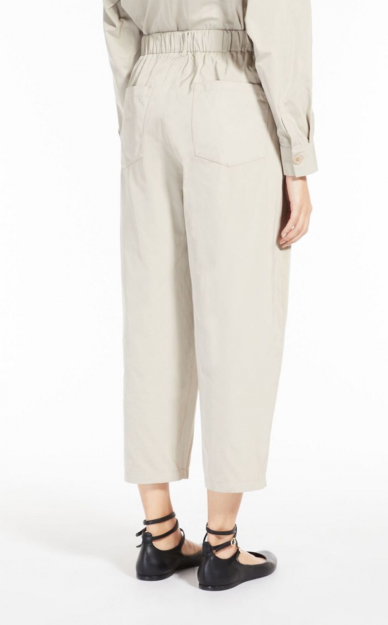 SAND MaxMara Carrot In Radzimir Trousers | MMR593744