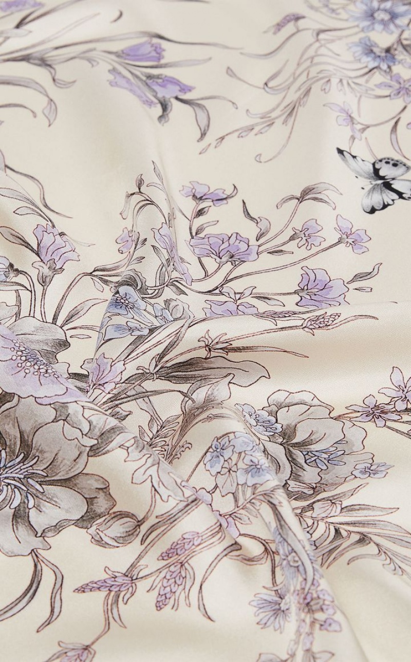 SAND MaxMara In Printed Silk Twill Scarves | MMR594276