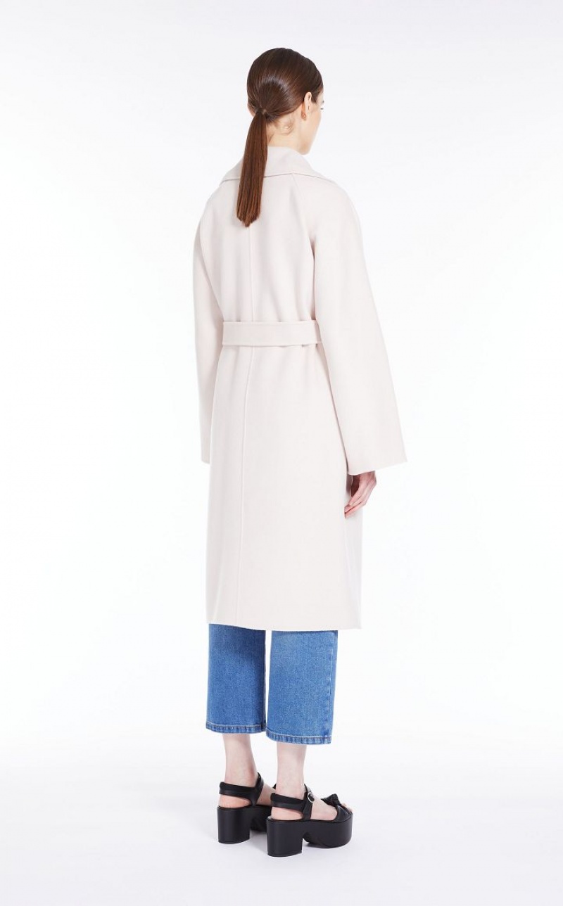 SAND MaxMara Wrap In Wool Coats | MMR593870