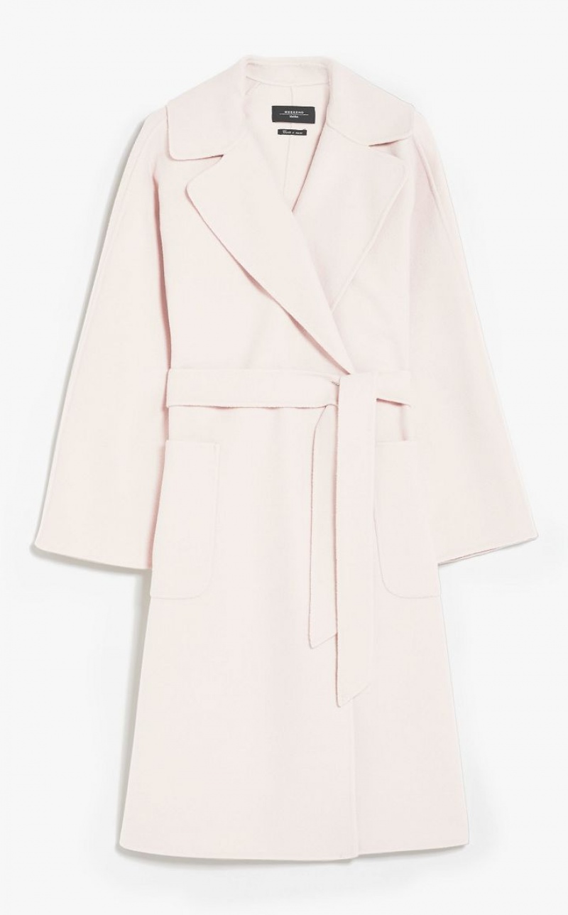 SAND MaxMara Wrap In Wool Coats | MMR593870