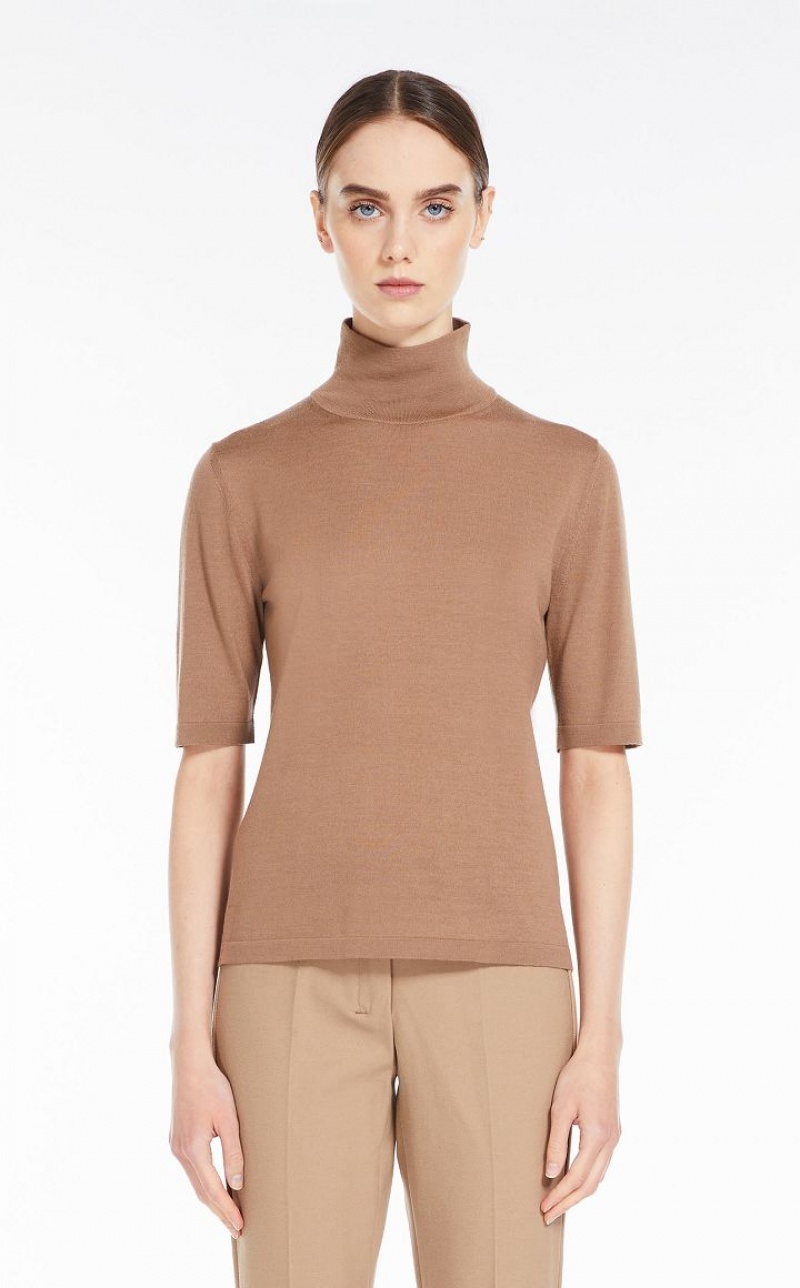 SKIN DORE MaxMara Wool Yarn Mock Polo-neck Knitwear | MMR593441