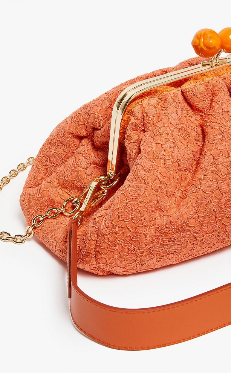 TANGERINE MaxMara Hommage À La France Pasticcinoin Lace Weekend Bag | MMR594174