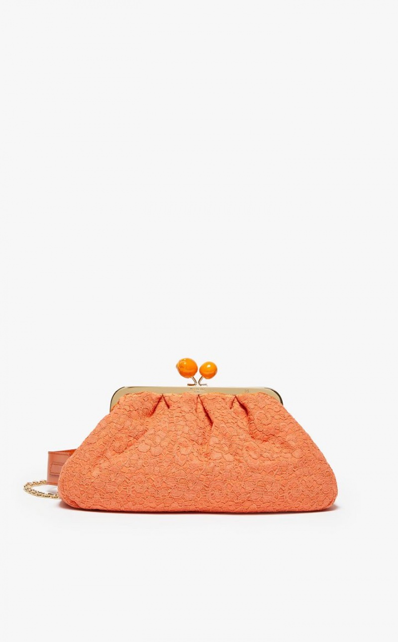 TANGERINE MaxMara Hommage À La France Pasticcinoin Lace Weekend Bag | MMR594174