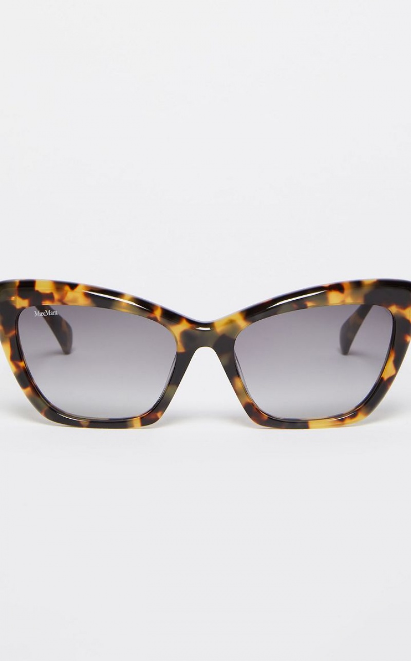 TAWNY BRONZE BROWN MaxMara Cat-eye Sunglasses | MMR594298