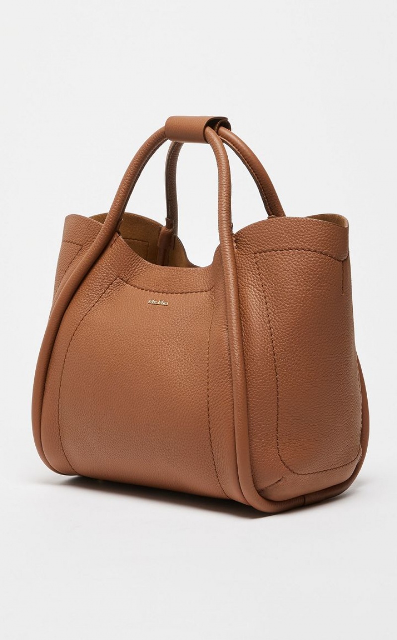 TOBACCO MaxMara Leather Marine Bag | MMR594133