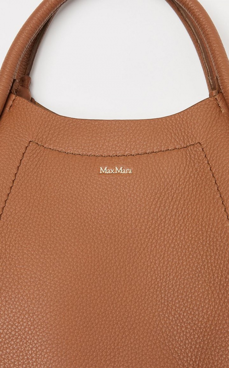 TOBACCO MaxMara Leather Marine Bag | MMR594133