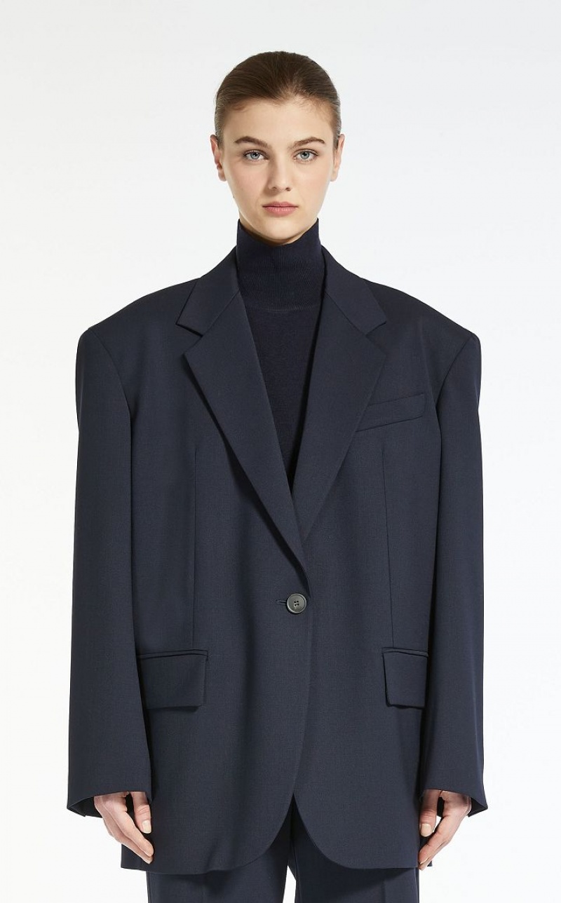 ULTRAMARINE MaxMara Gabardine Blazers | MMR594031