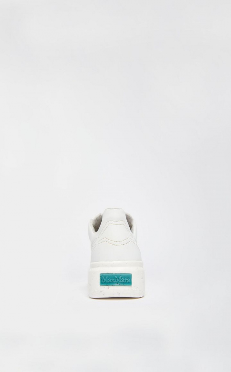 WHITE MaxMara Maxigreen Trainers With Chunky Sole Sneakers | MMR594213