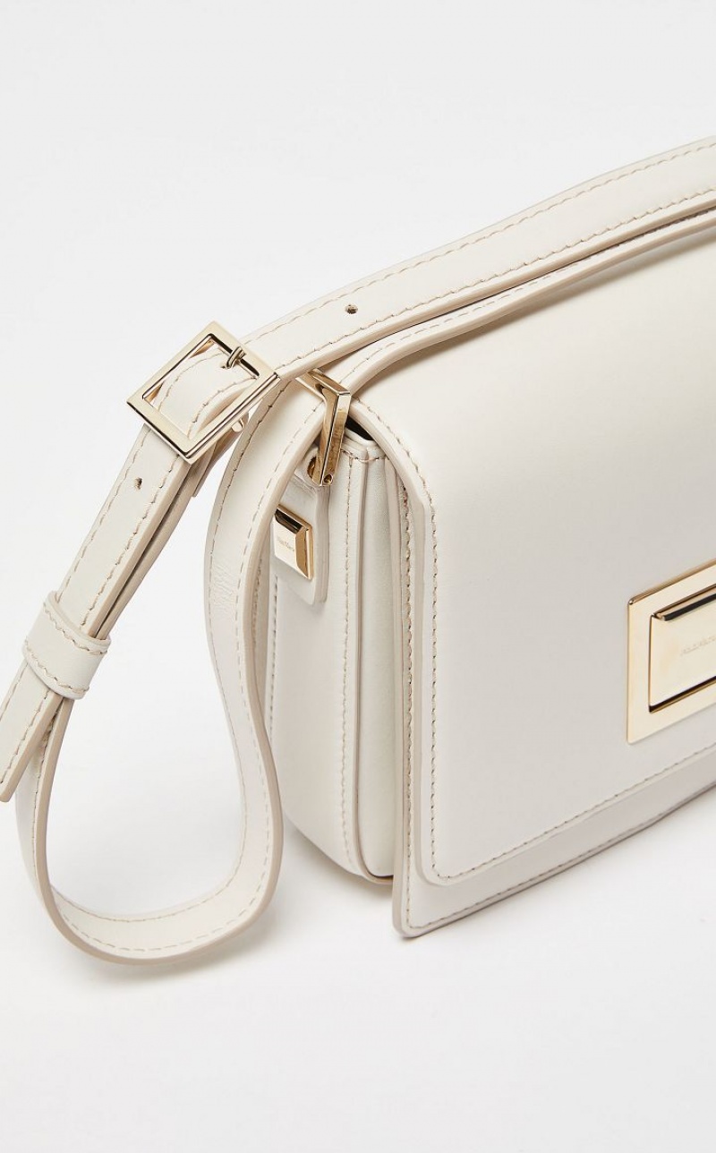 WHITE MaxMara Small Leather MM Bag | MMR594122