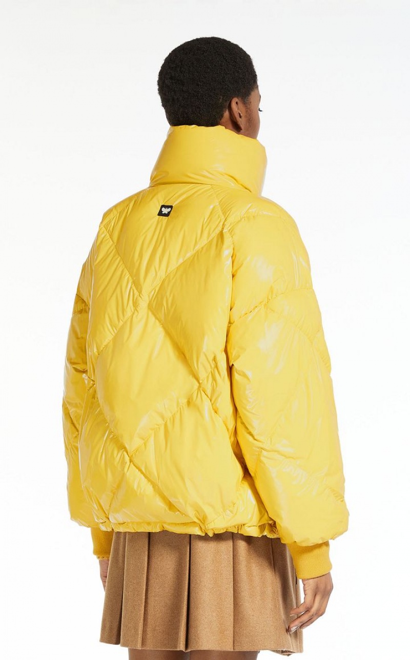 YELLOW MaxMara Water-repellent Taffeta Down Jacket Padded | MMR594012