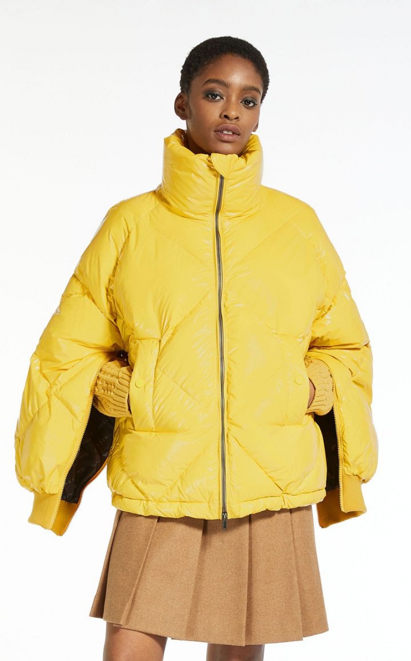 YELLOW MaxMara Water-repellent Taffeta Down Jacket Padded | MMR594012