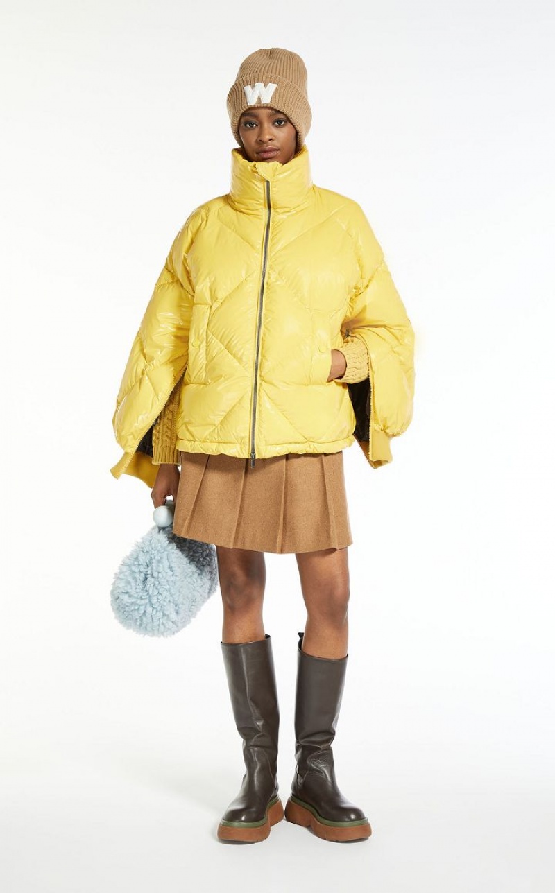 YELLOW MaxMara Water-repellent Taffeta Down Jacket Padded | MMR594012